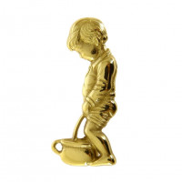 Аксессуар - табличка для туалета (мальчик), 8,5х4 см Stilars Gold 4.227