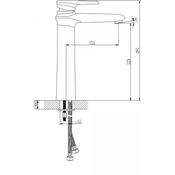 Смеситель Lemark Status LM4409C для раковины
