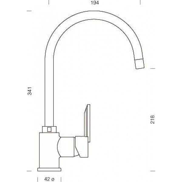 Смеситель SCHOCK SIMI CRISTALITE+ 710229