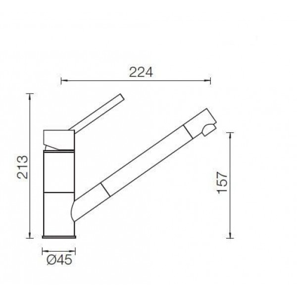 Смеситель SCHOCK SC-50-D CRISTALITE+ 710419