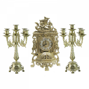 Часы каминные с канделябрами Alberti Livio AL-82-101-C