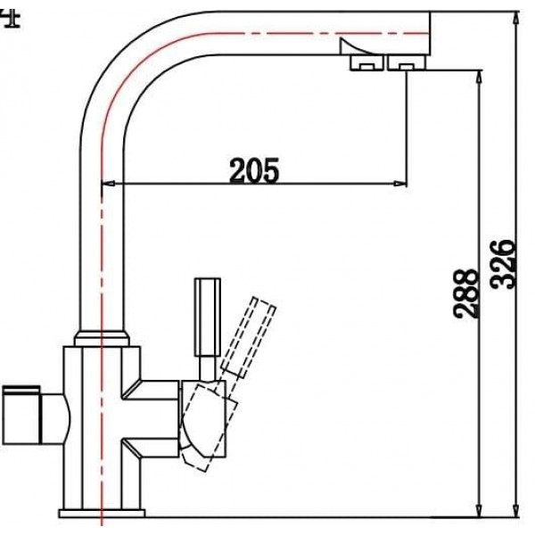 Смеситель для кухни Kaiser Decor 40144-5 Серебро