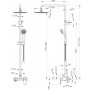 Душевая колонна со смесителем для душа Bravat Opal R F9125183CP-A2-RUS