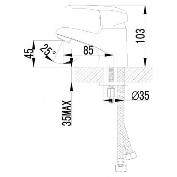 Смеситель Lemark Pramen LM3356C для раковины