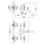 Смеситель D&K Hessen-Lorsch DA1413201 для ванны с коротким изливом