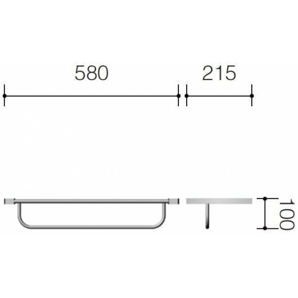Полка с полотенцедержателем Schein Swing 3210B