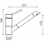 Смеситель SCHOCK SC-200-D CRISTADUR 710365 Магнолия