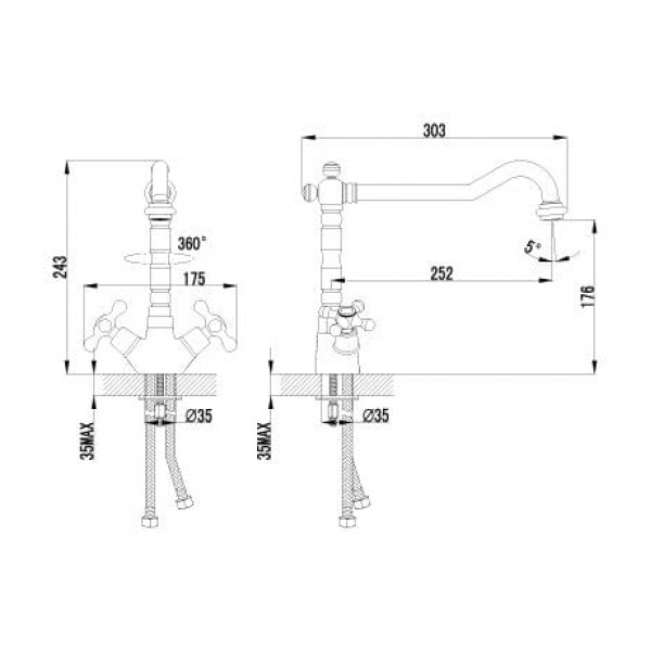 Смеситель Lemark Standard LM2109C для кухни