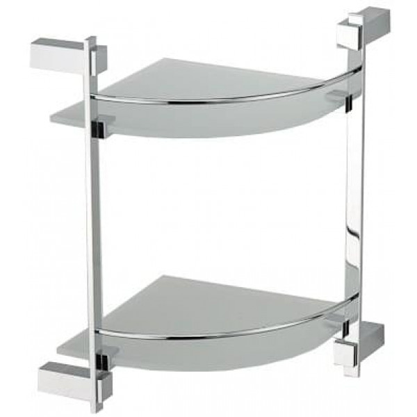 Полка угловая двойная с ограничителем Schein Durer 2612B