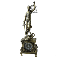 Часы из бронзы настольные Джустиса Bello De Bronze BP-27053-A
