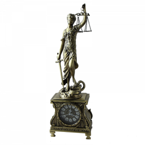 Часы из бронзы настольные Джустиса Bello De Bronze BP-27053-A Часы из бронзы настольные Джустиса Bello De Bronze BP-27053-A