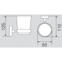Стакан настенный VERAGIO Bonjour VR.BNR-7840.BR
