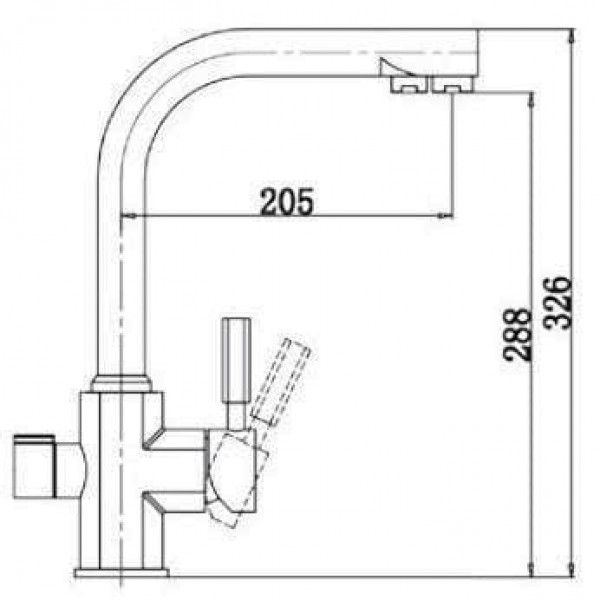 Смеситель для кухни Kaiser Decor 40144-3 Бронза