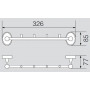Планка с 4-мя крючками VERAGIO VR.BNR-7834.BR